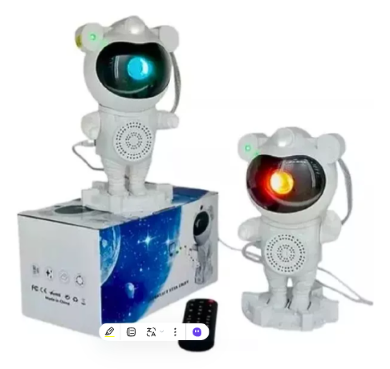 Comprar Astronauta Proyector Con Parlante en Electroshopy - Ángulo 2